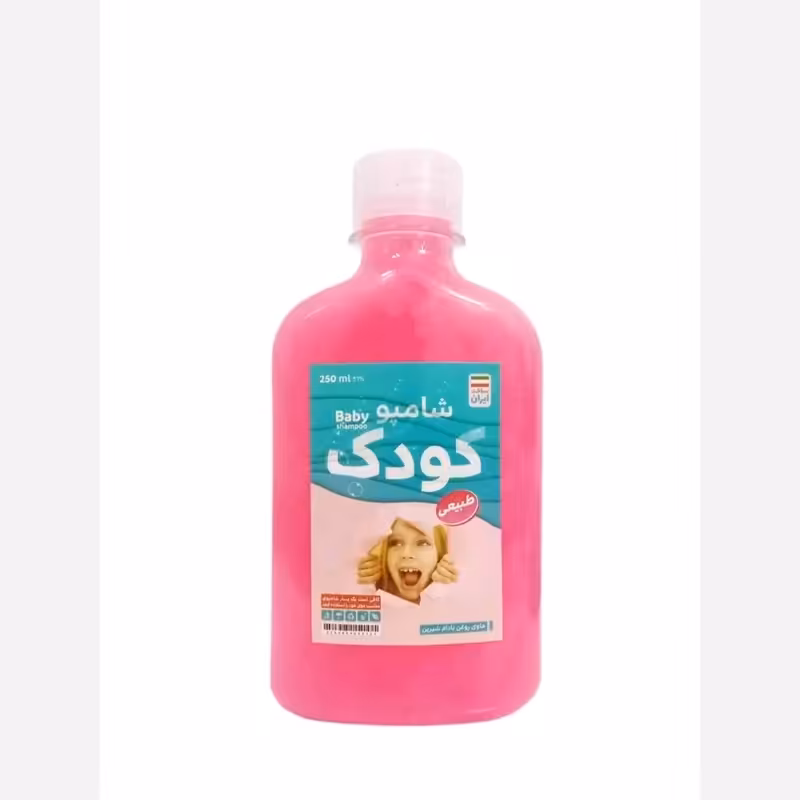 شامپو کودک گیاهی حاوی روغن بادام شیرین تقویت کننده، براق کننده و نرم کننده | amazonchi
