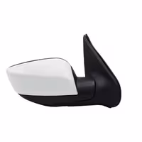 آینه برقی کوئیک با قاب رنگی سفید کاوج چپ