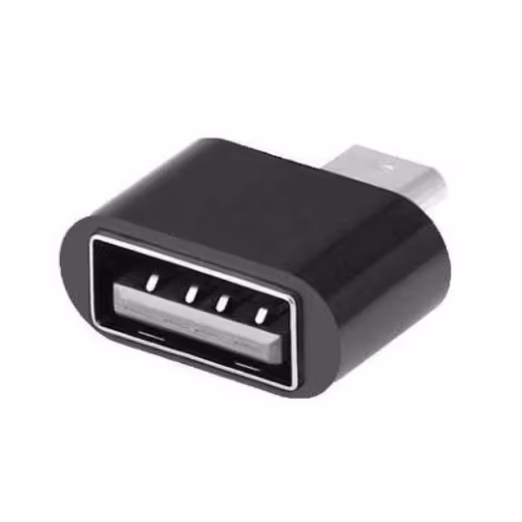 مبدل microUSB OTG رنگ مشکی