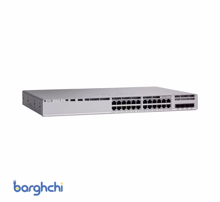 سوئیچ 24 پورت سیسکو مدل C9200L-24P-4X-E