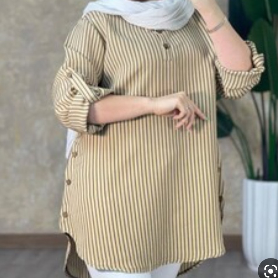 مانتو جلو بسته دکمه دار