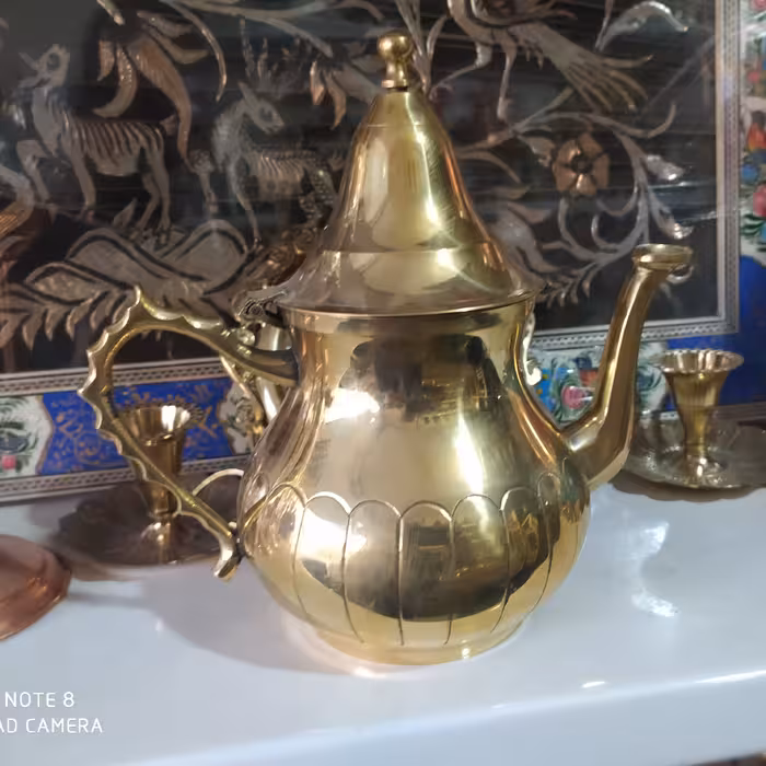 قوری برنجی هندی800سی سی