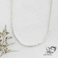 زنجیر (گردنبند) کارتیر سفید نقره ساخت ایتالیا کد 15153