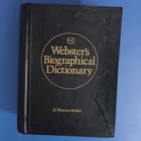 Websters Biographical Dictionary،A Merriam Webster،1980