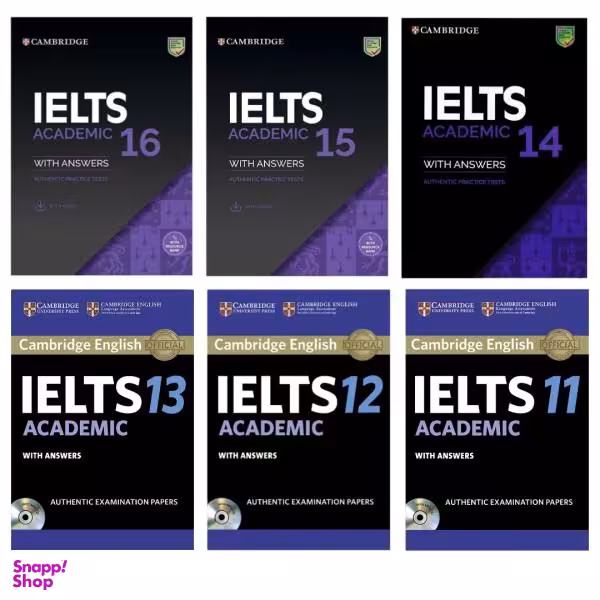 کتاب IELTS Cambridge 11 - 16 Academic / اثر جمعی از نویسندگان انتشارات کمبریج 6جلدی