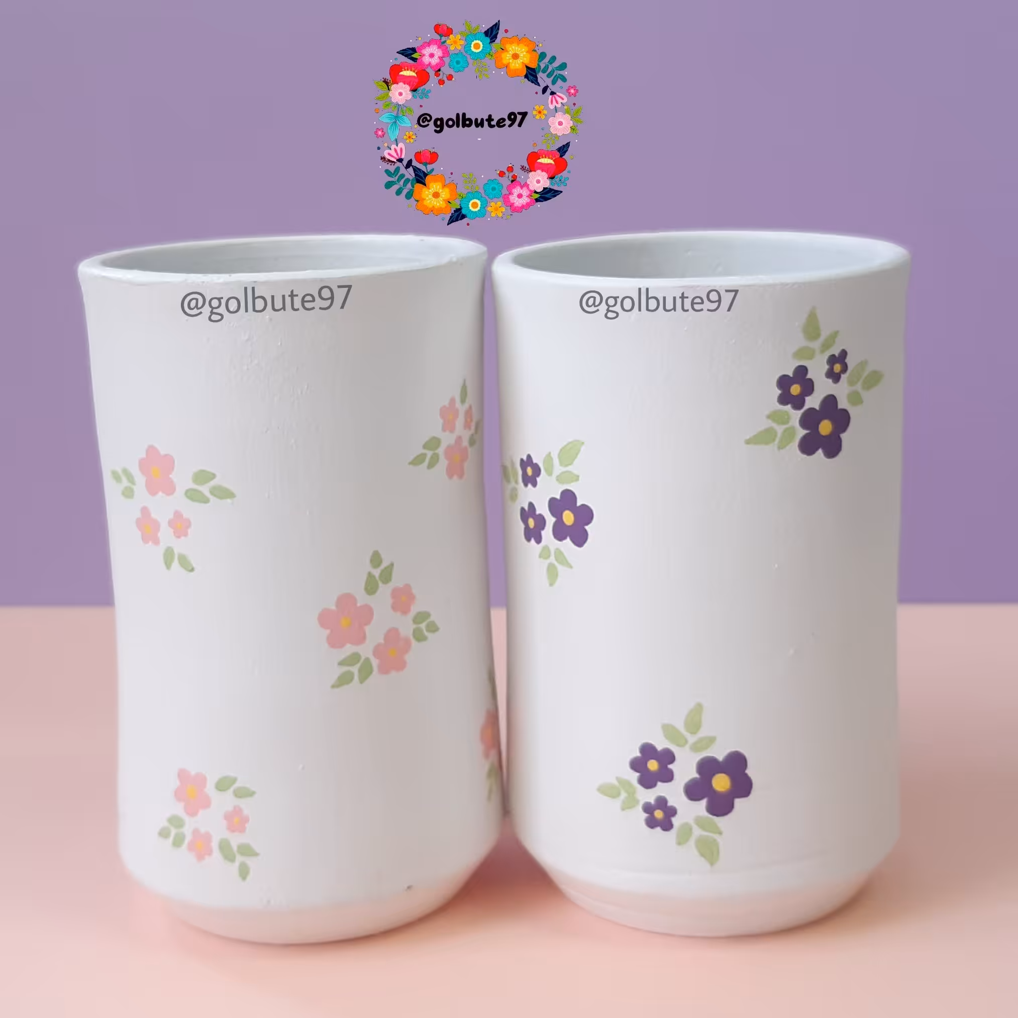 جاقلمی سفالی سِت دوتایی گلگلی