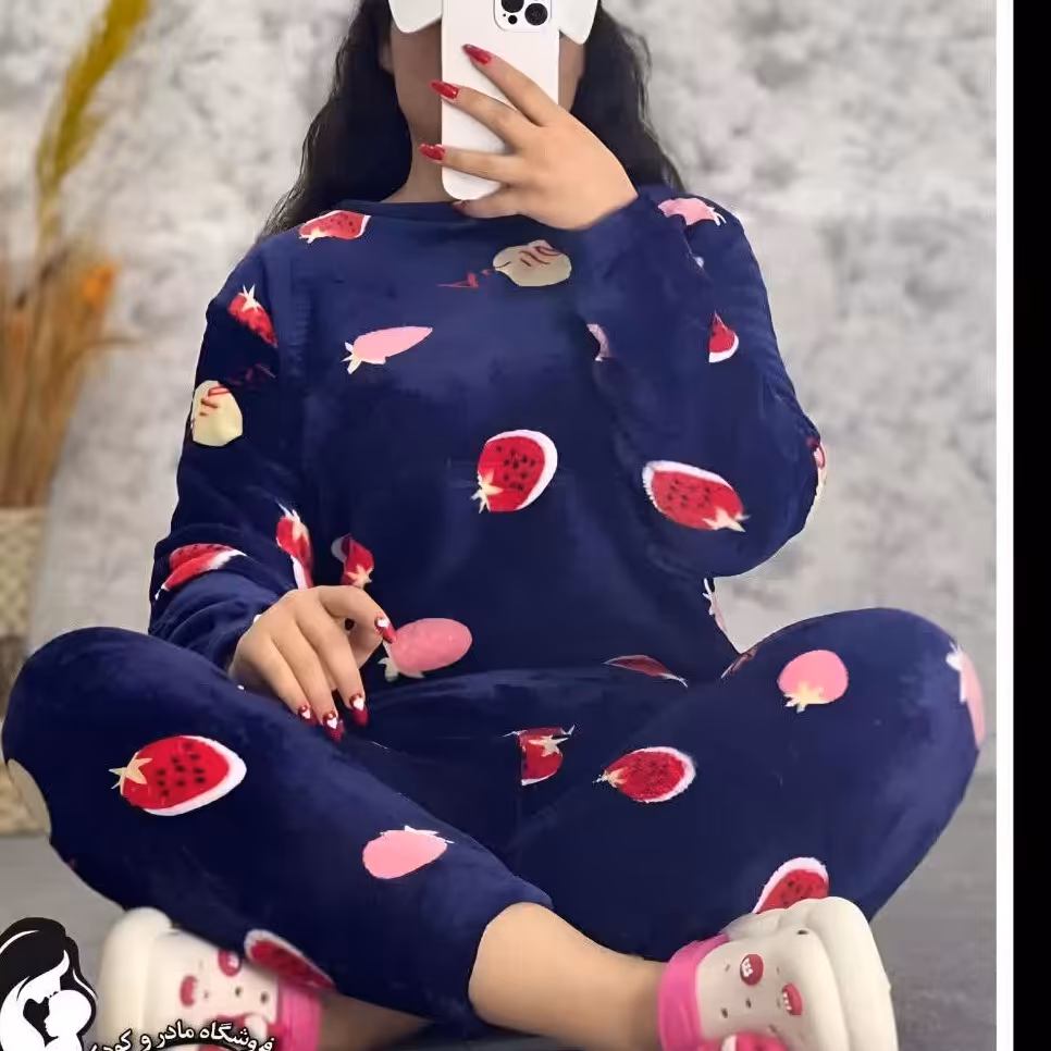 بلوز وشلوار تدی طرحدار