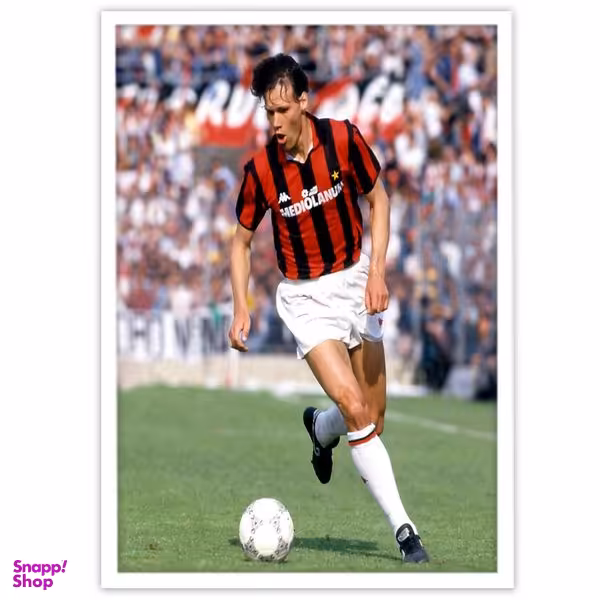 تابلو بکلیت طرح بازیکن تیم فوتبال آث میلان مارکو فان باستن مدل W-10701