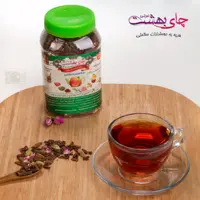 دمنوش میوه ای به سیب گلابی طعم هل و گل قوطی 170 گرمی (چای بهشت )