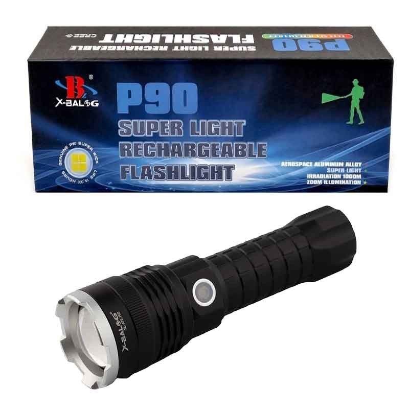 چراغ قوه پلیسی P90 ضد آب کیفیت عالی شارژی
