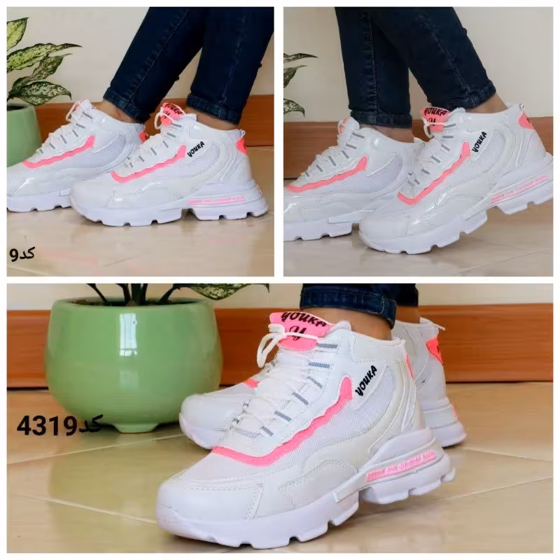 کفش اسپرت نیم ساق دخترانه زیره طبی و نرم