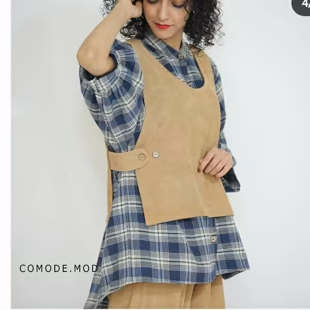 جلیقه و شلوار کبریتی 