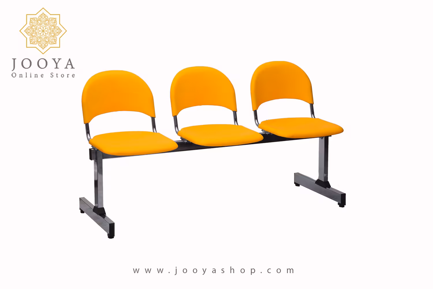 نیمکت انتظار نظری مدل متال پلاست سه نفره کد 523