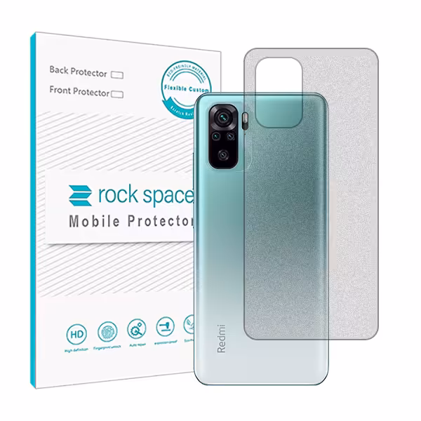 گلس محافظ پشت گوشی شیائومی Redmi Note 10 مدل نانو هیدروژل مات برند راک اسپیس کد 12636S