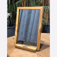 آینه قابدار چوبی آینه دور چوبی آینه فرم دار آینه تک هفت سین آینه رومیزی