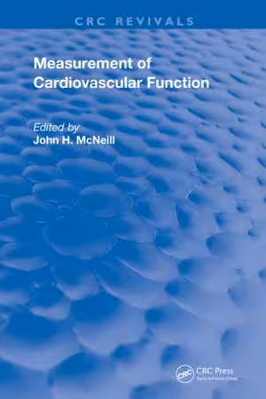 [PDF] دانلود کتاب Measurement Of Cardiovascular Function, 2019