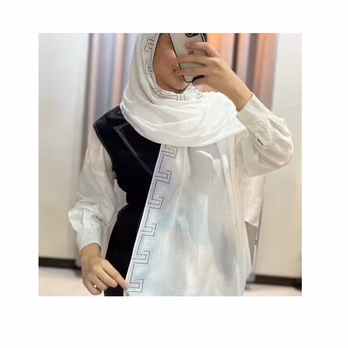 شال کوپرا حاشیه نگین دار