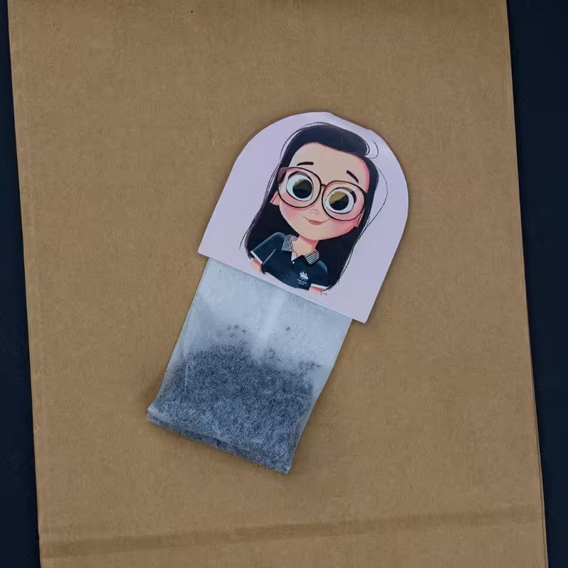 کاغذ تزیین تی بگ مدل دخترانه، 20 عددی، 5 سانتی متری