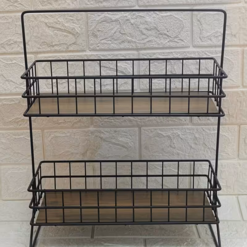 استند دو طبقه کفه چوب دورو 6میل