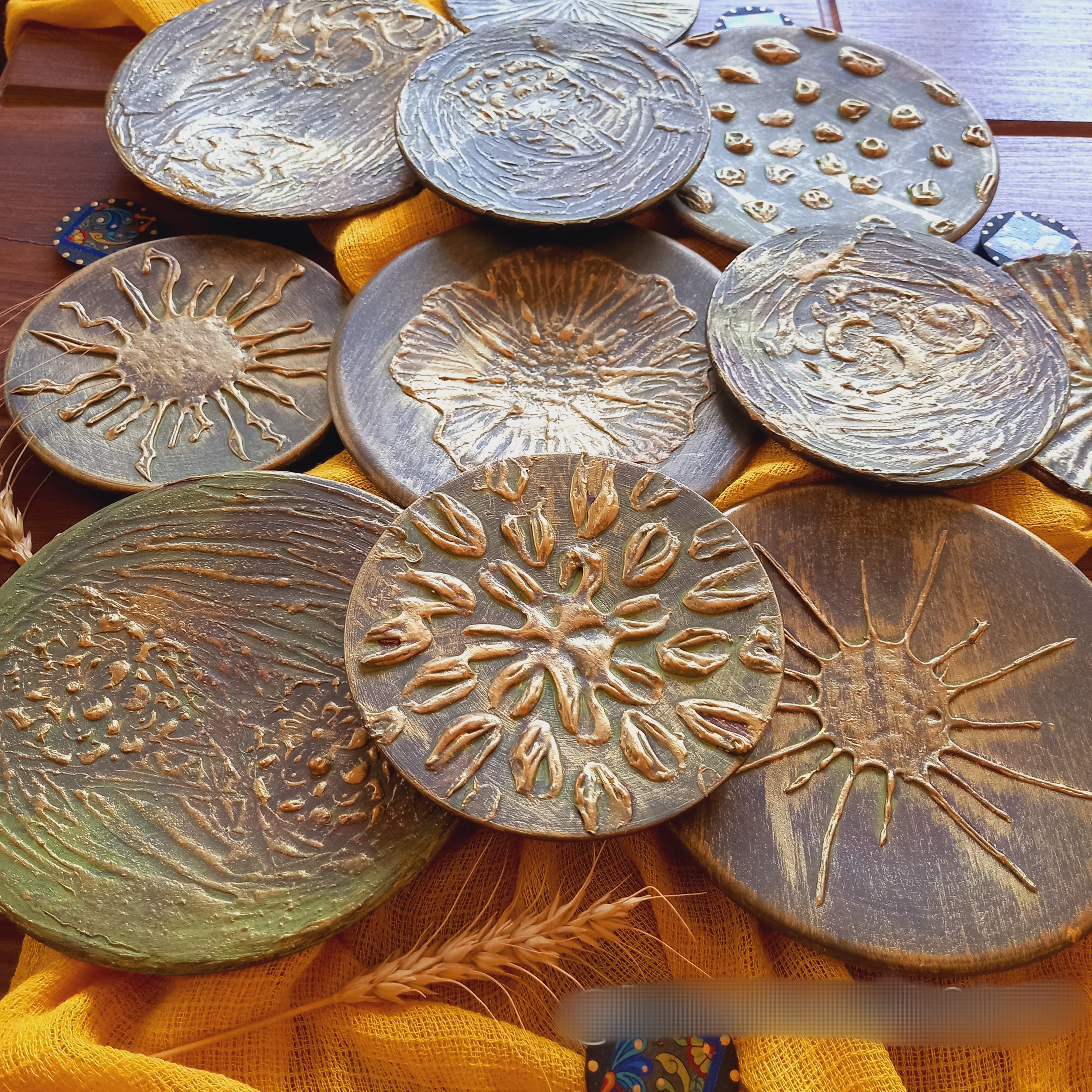 دیوارکوب پتینه کاری سفالی سنتی