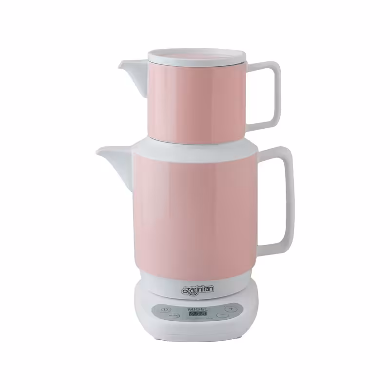 چای ساز چینی زرین پاستل صورتی