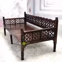 تخت سنتی چوبی لاکچری ویلا سازه ارسال با باربری پس کرایه