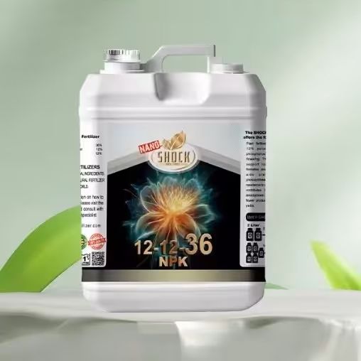 کود مخصوص گلدهی (12.12.36)شوک مایع اصل آمریکایی پنج لیتری (پس کرایه)