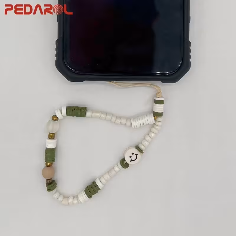 آویز گوشی و دستبند فانتزی طرح لبخند smile