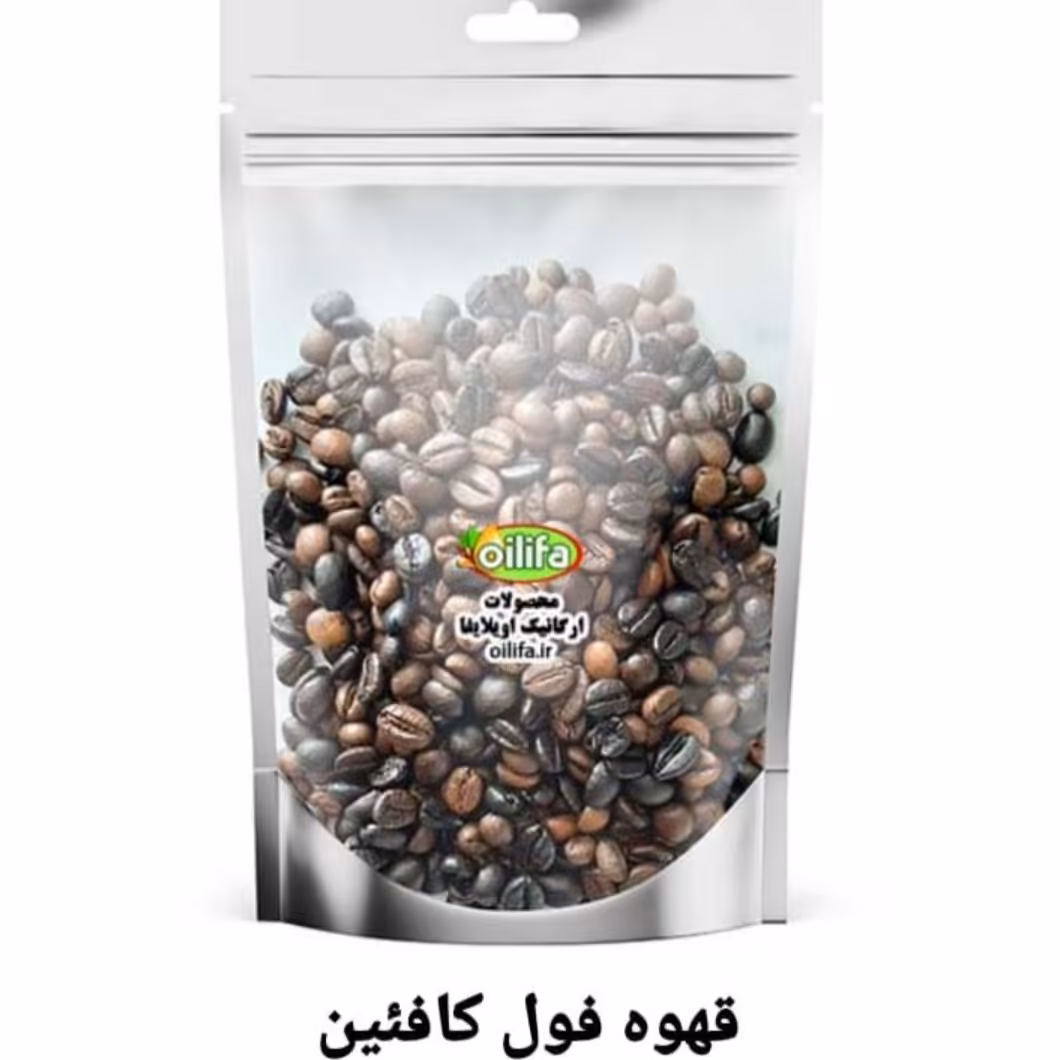 دانه قهوه میکس فول کافئین 100درصد روبوستا (اسپرسو،ترک وفرانسه ، 100گرمی)