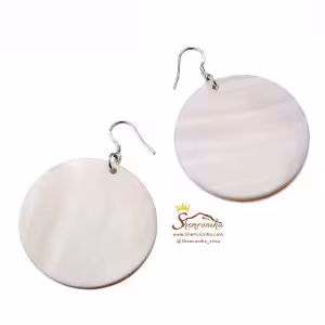 گوشواره سنگ Shell سفید EAR384W0
