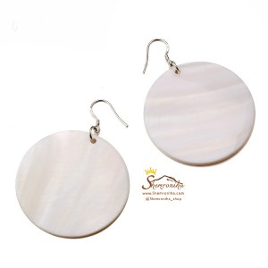 گوشواره سنگ Shell سفید EAR384W0