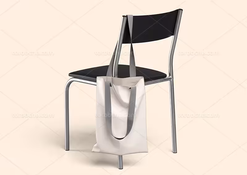 موکاپ ساک دستی و صندلی | گرافیک با طعم تربچه