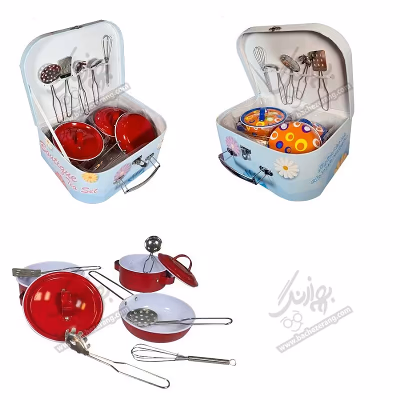 ست ظروف آشپزخانه کودک فلزی