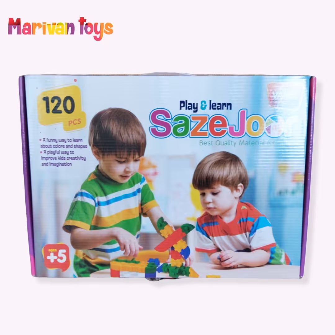 فروش ویژه اسباب بازی فکری سازه جور (بلوک) 120 تکه
