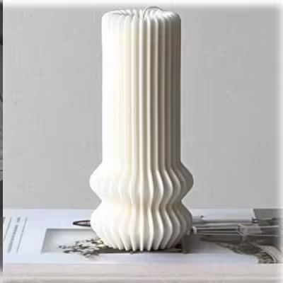 شمع طرح استوانه فانتزی 1015