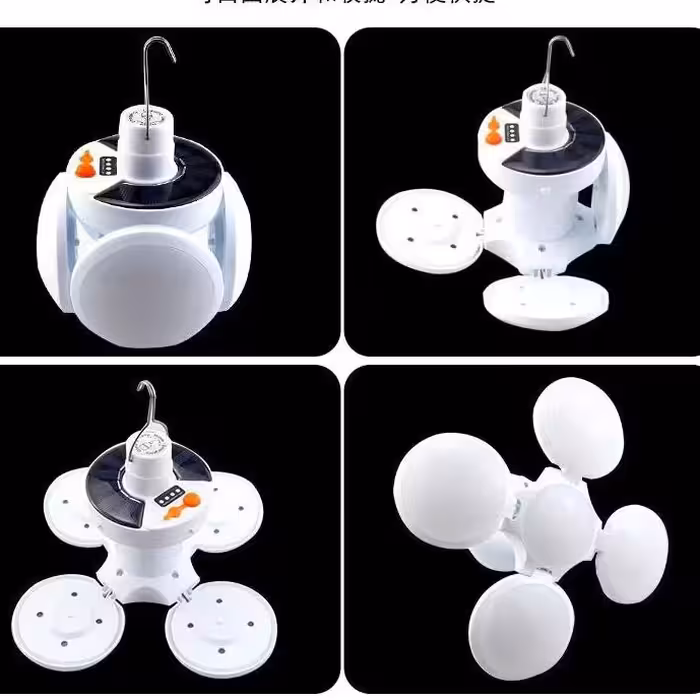 چراغ  ال ای دی  آویزی شارژی و خورشیدی مدل  کره ای 