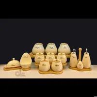 پا سماوری 18 پارچه برند آلتین مدل یقه دار  کرم