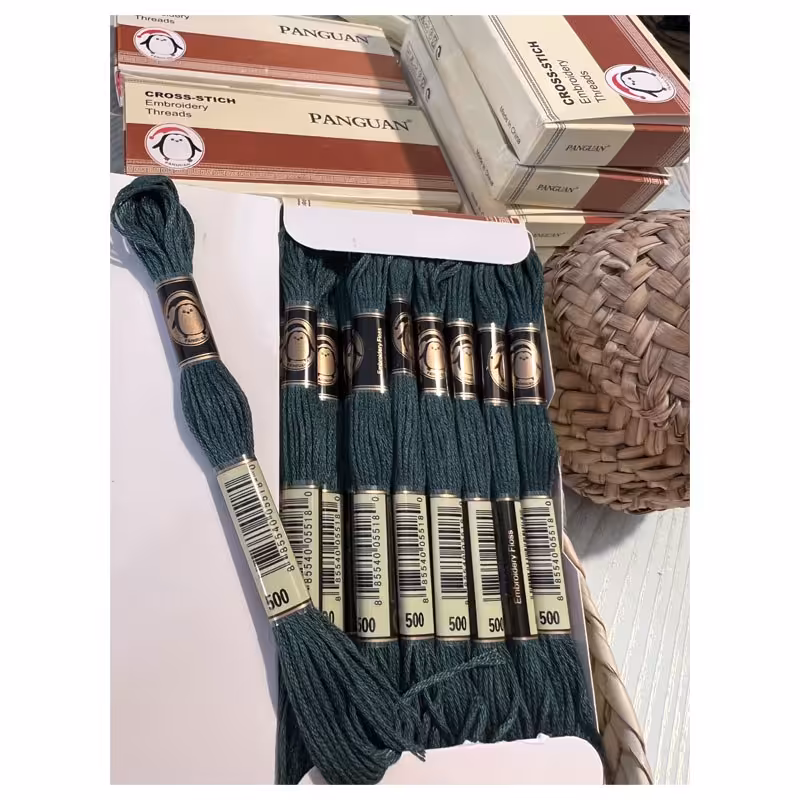 نخ گلدوزی پنگوئن کد P-500 پک 24 عددی