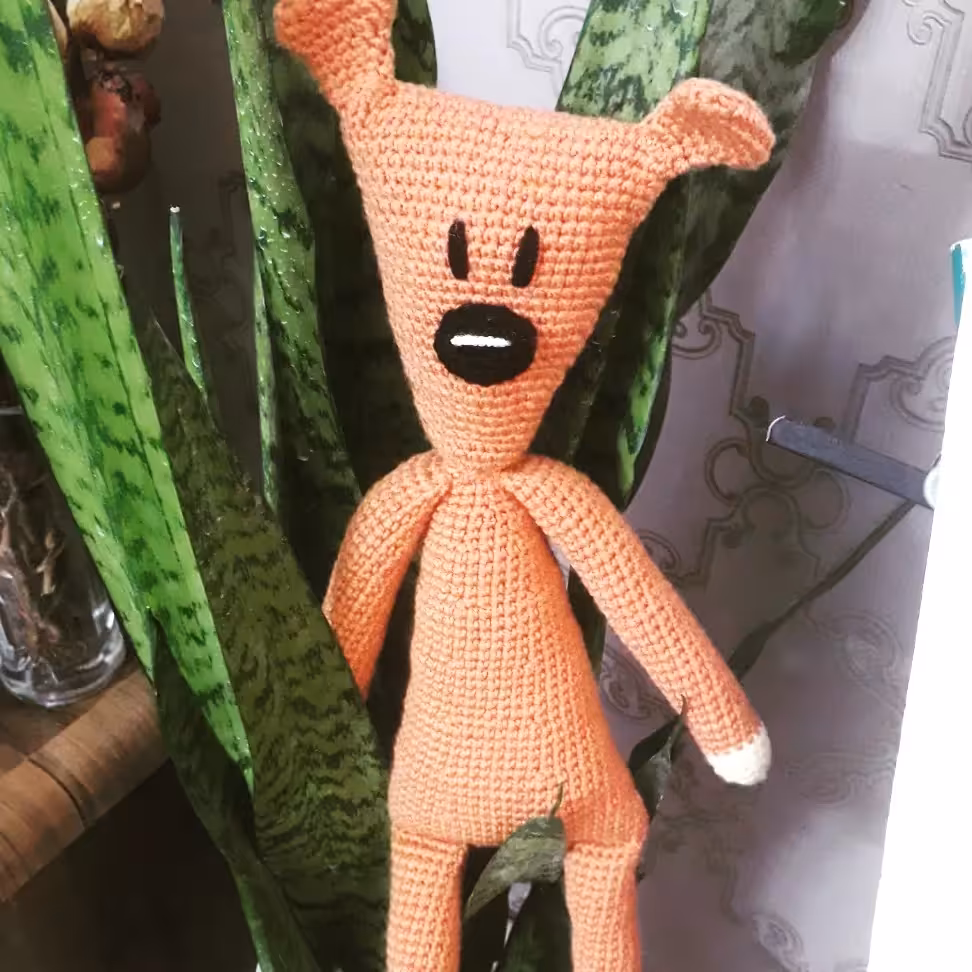 عروسک تدی خرس مستر بین بافتنی   در اندازه 40 سانتیمتر 