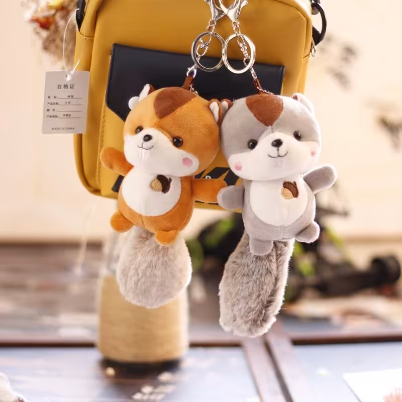 جاکلیدی عروسکی  سنجاب (13سانت)