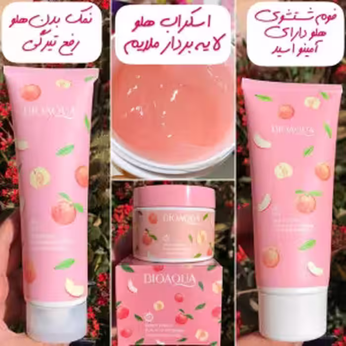 فوم شستشو، اسکراب، نمک بدن هلوو