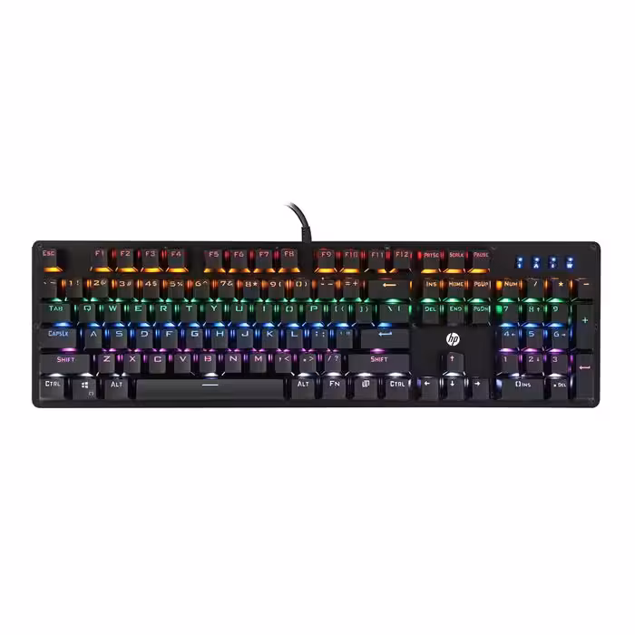 کیبورد گیمینگ مکانیکال با سیم اچ پی مدل GK100F
