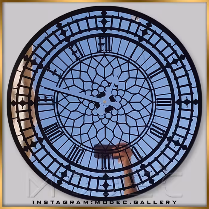 ساعت دیواری کلاسیک
کد  C20-c
طرح بیگ بن دایره
موتور ساعت روانگرد و بیصدا 
