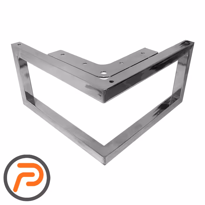 پایه میز ال کروم 14 سانتیمتر