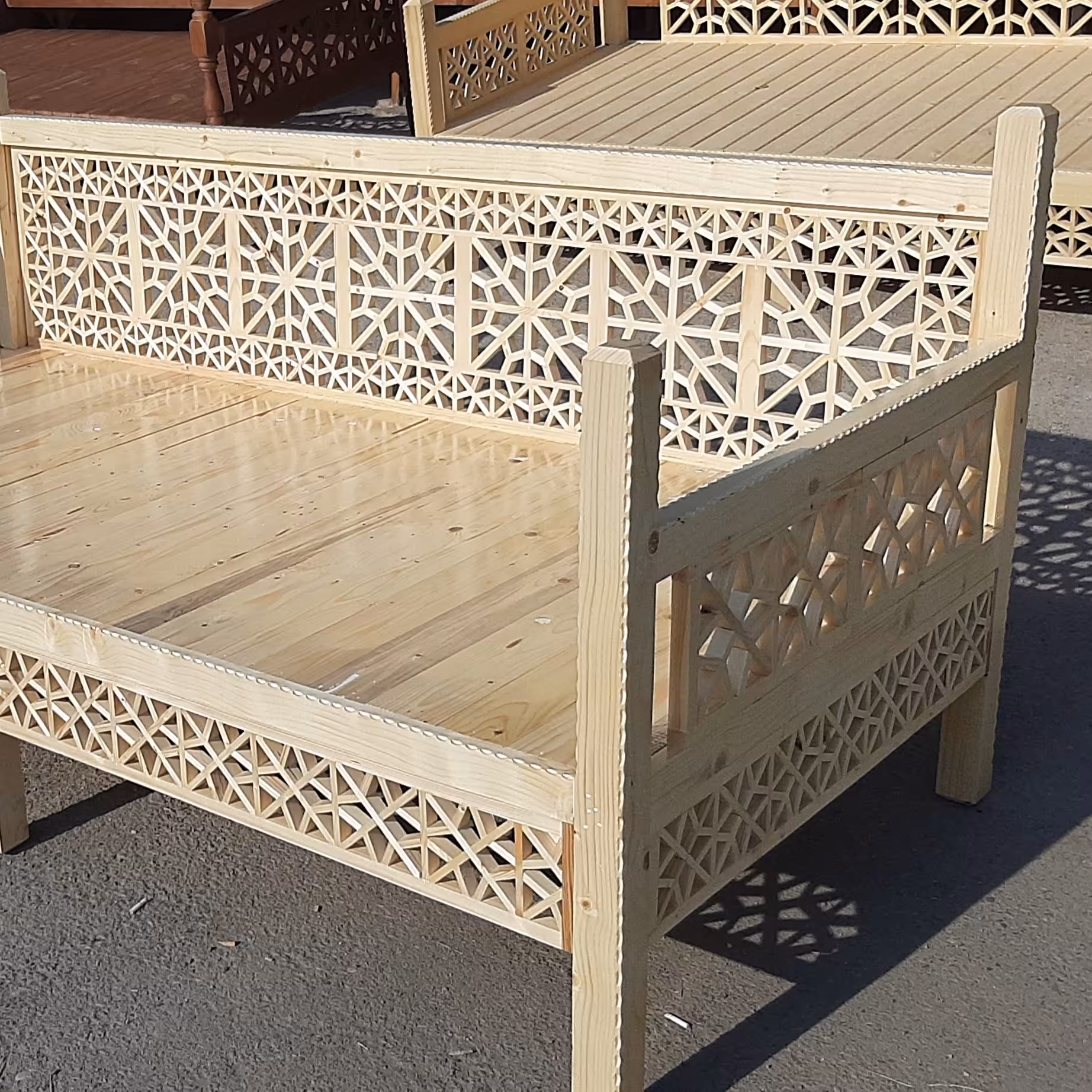 تخت سنتی 2 در 1 سفارشی چوب روسی