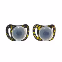 پستانک دو عددی  6 ماه بالوندار یومه مدل 500101-BG ارتودنسی