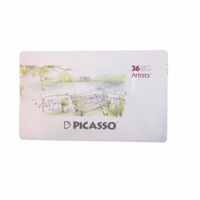 مدادرنگی 36 رنگ پیکاسو آرتیست جعبه فلزی