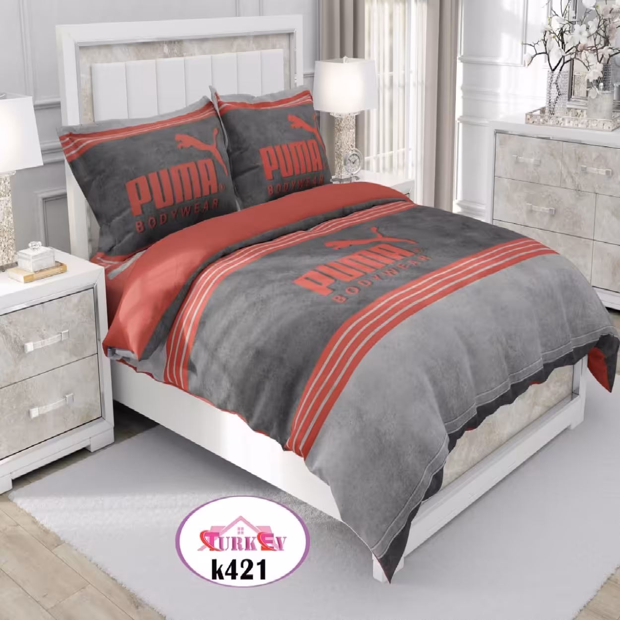 سرویس روتختی ترک إو turkev کد K-421 دونفره 6 تکه