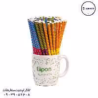 مداد مشکی فانتزی لیوانی 72 عددی الیپون