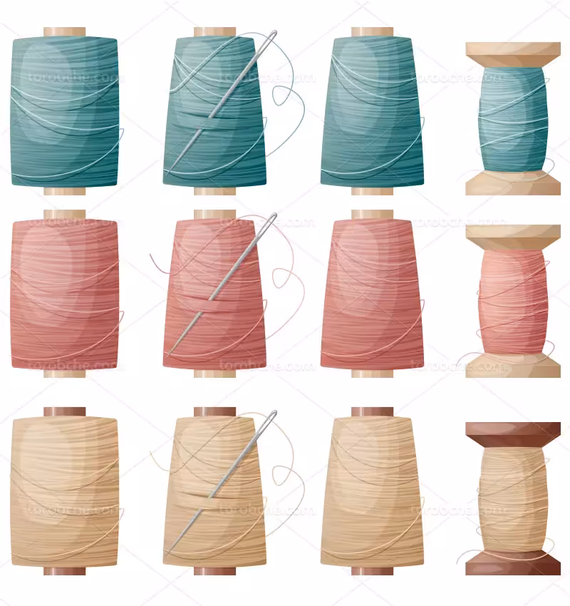 وکتور نخ و سوزن | گرافیک با طعم تربچه
